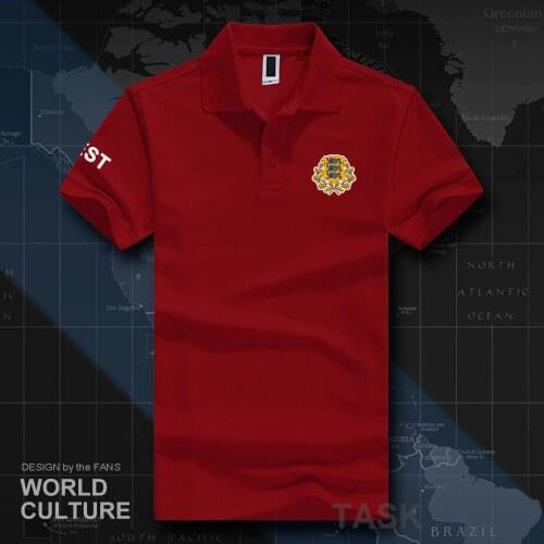 Estonia Estonian polo shirts men short sleeve white brands printed for country 2018 fashion cotton nation team flag EST Eesti 20