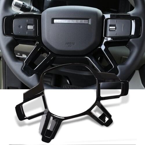 Black ABS For Land Rover Defender 110 2020 Car Inner Car Wheel frame Trim Car Accessory