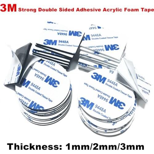 3M Strong Pad Mounting Tape Double Sided Adhesive Acrylic Foam Tape Two Sides Mounting Sticky Tape Black thickness 2mm