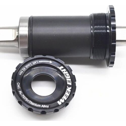 Folding Bike Titanium Alloy Bottom Brackets BB68*103L Hollow Titanium Shaft 412 Square Hole Crank Axle 103mm Bicycle Axis