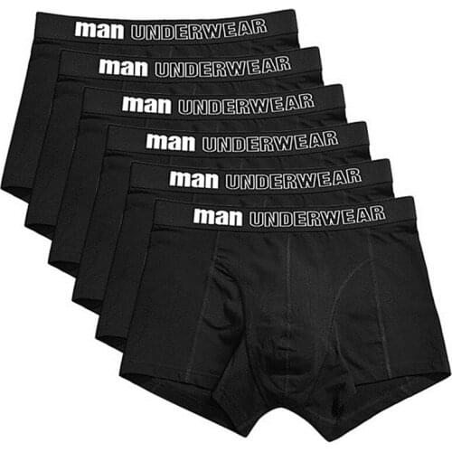 6PCS Men Boxers shorts Brand Underwear Cotton Boxer Hombre Ropa interior High quality Homens interior