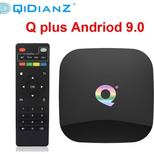 DQiDianZ Q Plus H6 Smart 6K TV Box Android 9.0 4GB RAM 32GB 64GB ROM Quad Core USB 3.0 2.4GHz Wifi Playstore Qplus Set Top Box