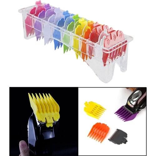 Universal Hair Clipper Guide Limit Comb Multi Size Barber Tool 10pcs+Holder Hair Trimmer Guards Attachments