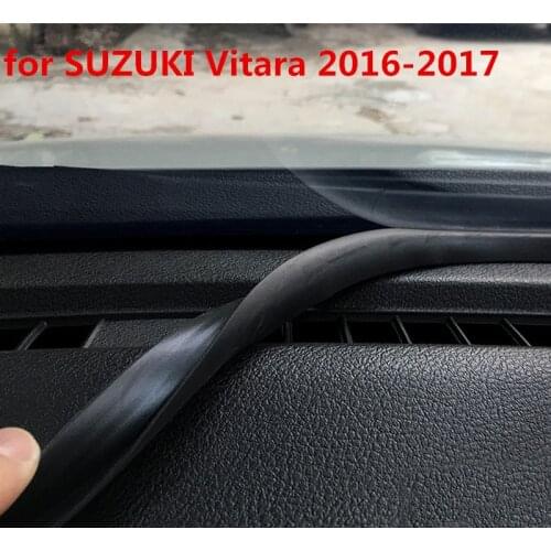 1pc for SUZUKI Vitara 2016-2017 Instrument console Sealing strip Front windshield Glass sound insulation Rubber strip Gap plug