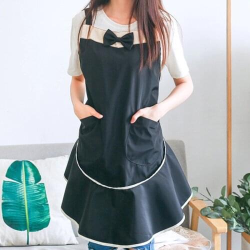 Waterproof Polyester Apron Cafe Waitress Maid Coffee Shop Pastry Chef Work Wear Barista Baker Uniform Event Cosplay Clothes E23