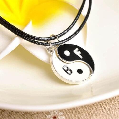 Best Friend Necklace Women Heart Tai Chi Crown Best Friends Forever Necklaces Pendants Friendship