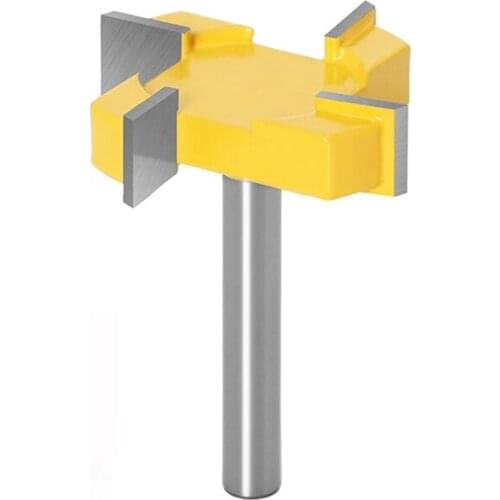 1pc 8mm Shank 4 Edge T Type Slotting Cutter Woodworking Tool Router Bits For Wood Industrial Grade Milling Cutter Slotting