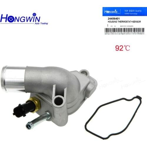 24456401 Engine Coolant Thermostat Housing + Sensor For Opel Vauxhall Astra Zafira A Vectra B C Signum 1.8 16V 1.8L X 18XE Z18XE