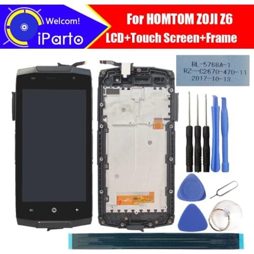 4.7 inch HOMTOM ZOJI Z6 LCD Display + Touch Screen Digitizer + Frame Assembly 100% Original LCD + Touch Digitizer for ZOJI Z6
