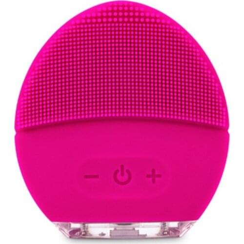 Skin Care Machine Mini Electric Facial Cleaning Brush Silicone Sonic Vibracion Deep Pore Cleaner Face Massager Vibrator Brush