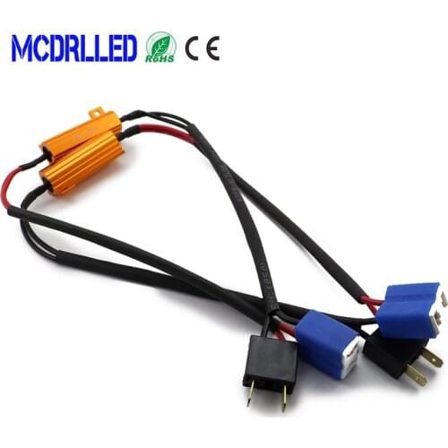 2PCS Car LED Canbus H7 H11 H8 9005 9006 Decoder 50W Car Load Resistance 12V Automobile Light Source Accessories