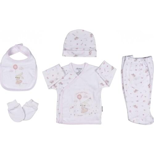 Flying rabbit 5 piece bodysuit set, Newborn Baby Clothing 0-6 Months Baby Set, Childrens Clothing