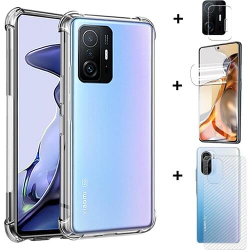 Funda On For Xiaomi Mi 11 Case ,Mi 10 T Pro Silicone Soft Transparent Bumper 360 Shockproof Cover Xaomi Mi11 Redmi 10T Lite Case