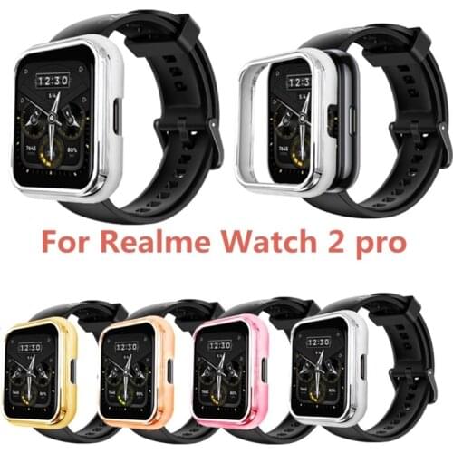 45BA Compatible with Realme-Watch 2 pro Smart Watch Shells PC Protective Case Soft Durable Protection Shell Shockproof Cover