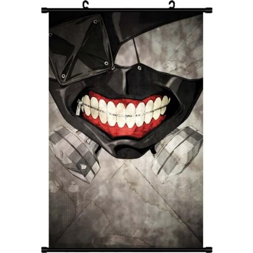 Coscase Japanese Decorative Pictures Anime Tokyo Ghoul characters Kaneki Ken Home Decor Wall Scroll Poster