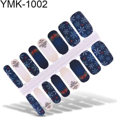 16tips/sheet Colorful Shinny Full Nail Art Tips DIY Adhesive Wraps Waterproof Nail Stickers Decorations Manicure Drop Shipping