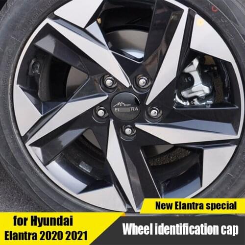 For Hyundai Elantra Avante CN7 2021 Roller Car Logo Protective Cover Stainless Steel Exterior Personalized Upgrade