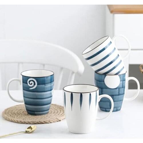 1Pcs Ceramic Creative Large Capacity Mug Breakfast Coffee Milk Cup Office Personal Tea Juice Cup Homeware Couple Decoration Mug