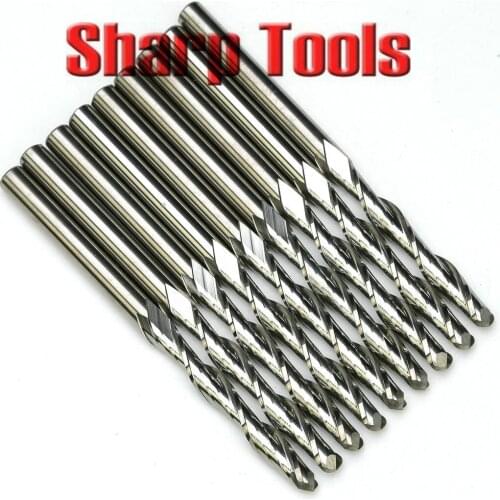 10pc 4x28mm 2 Flutes Ball Nose Milling Cutters for 3D Relief Tungsten Steel Solid Carbide End Mill CNC Router Bits Carving Tools