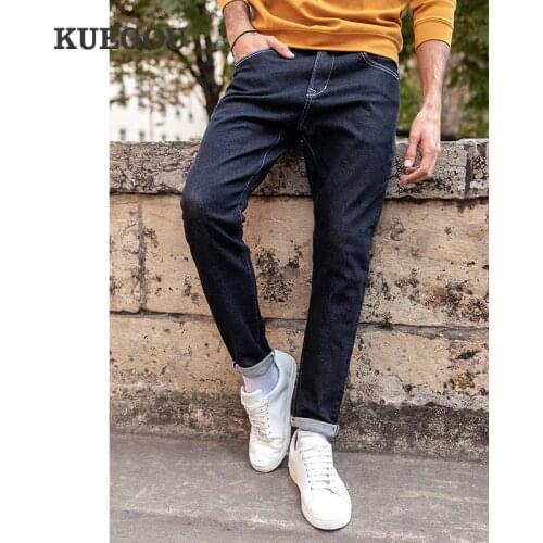 KUEGOU Mens Winter Jeans