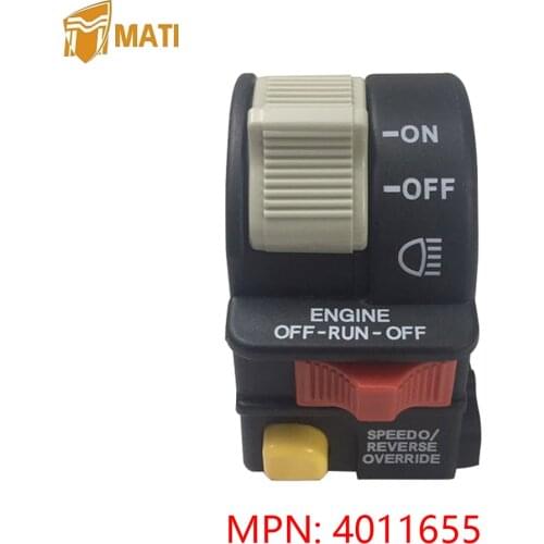 Left Handlebar Switch Replacement 4011655 for Polaris Scrambler 500 Hawkeye Sportsman 300 400 850 1000 Trail Blazer Boss 250 330