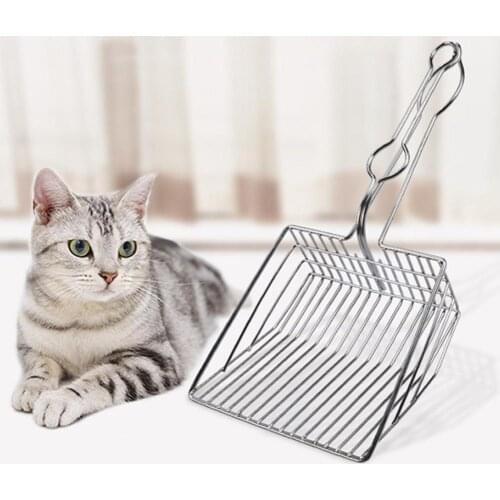 Metal Kitten Sand Cleaner Cat Litter Scoop Steel Cleaning Tools Pet Sand Shovel Durable Pet Dog Cat Puppy Product Spot