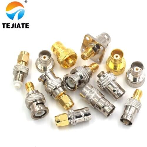 1PCS BNC Type SMA Type Adapter BNC To SMA Connector J-KRP K-KKF K-K K-J Male/Female Header Gold Plated Nickel Plated