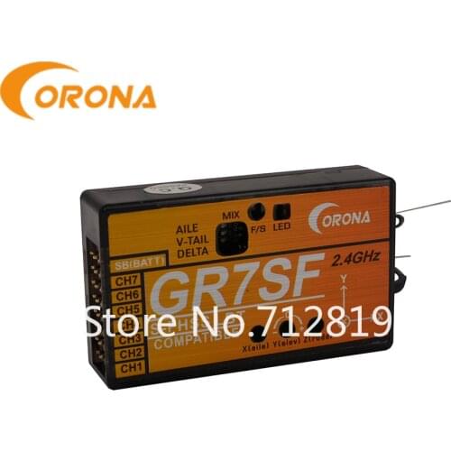 CORONA GR7SF 2.4GHz S-FHSS receiver Compatible with FUTABA S-FHSS such as T6J T8J T10T T14SG
