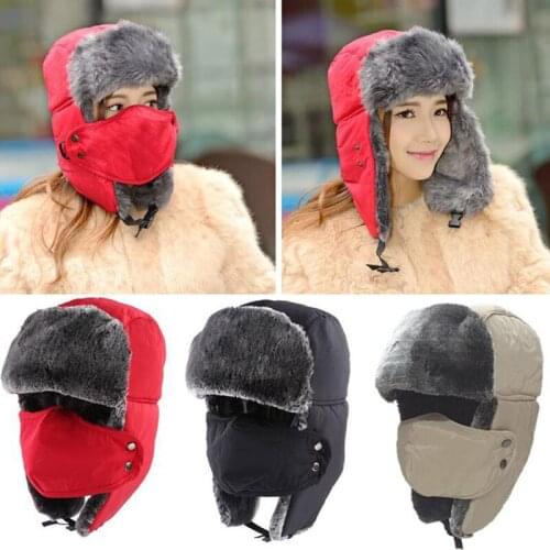 Unisex Women/Men Fluff Winter Warm Hat With Mask Waterproof Windproof Riding Hiking Ear Caps Naturehike Fashion Soft Ski Ear Hat