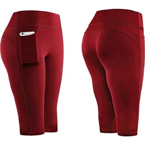 Workout Shorts Yoga Femme Running Short High Waist Women Gym Seamless Shorts Sport Femme Fitness Pocket Legging Jogging Tight