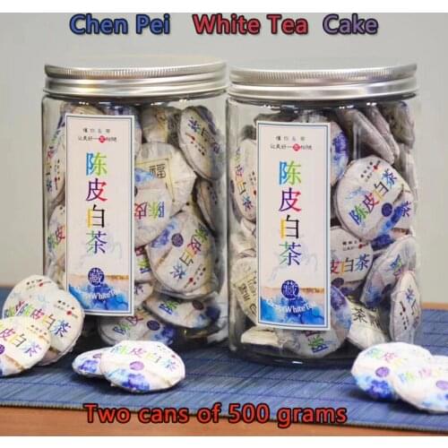 Fujian Tangerine Peel Old White Tea Aged Kongmee Long Brow Tea Tangerine Peel Mini Small White Tea Tea Cake 100g200g Canned