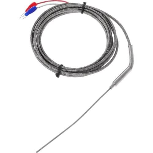 2m K Type Thermocouple Stainless Steel 1.5mm Probe Temperature Controller Sensor 62KD
