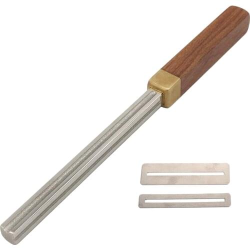 Universal Guitar Fret Crowning File Fingerboard Fret File Leveling Luthier Diamond Coating Repairing Accessory for Bass