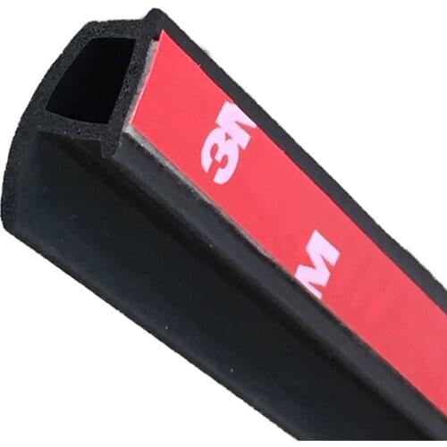 Universal P Type Car door sealing strip Auto edge Rubber Waterproof Dustproof Noise insulation strip Sound proofing with 3M Gule