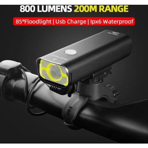 GACIRON Bicycle Light IPX6 Waterproof Bike Front Light 1600LM USB Rechargeable Lantern 2500mAh Cycling Lamp Bike Accessories