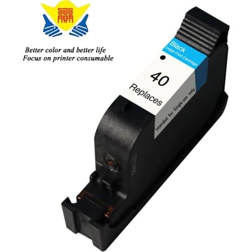 JIANYINGCHEN Remanufactured ink cartridge hp40 40 (51640A) replacement for HPDeskjet 250C 650C 1200C 350C 450 (2Pcs/lot )