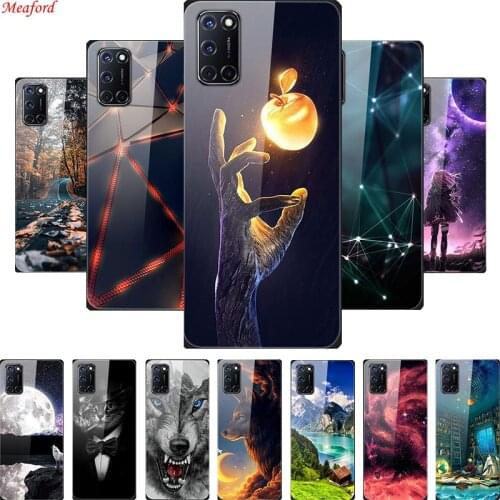 Tempered Glass Case For OPPO A52 A72 Case Glass Back Cover For OPPO A72 A 72 Phone Case Cover Coque Funda For OPPO A52 Case A 52
