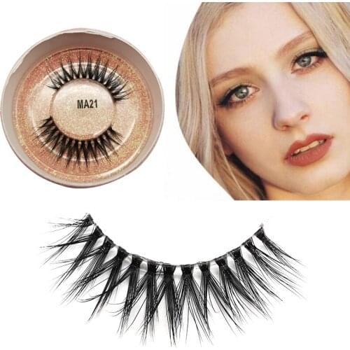 1 pairs 5D Mink Eyelashes Natural False Eyelashes Lashes Soft Fake Eyelashes Extension Makeup Wholesale