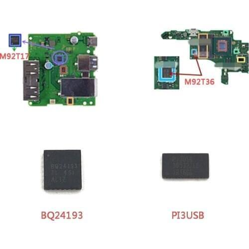 10pcs M92T36 Motherboard Charging Control Battery Management IC Chip for Switch NS Original Console M92T17 PI3USB BQ24193