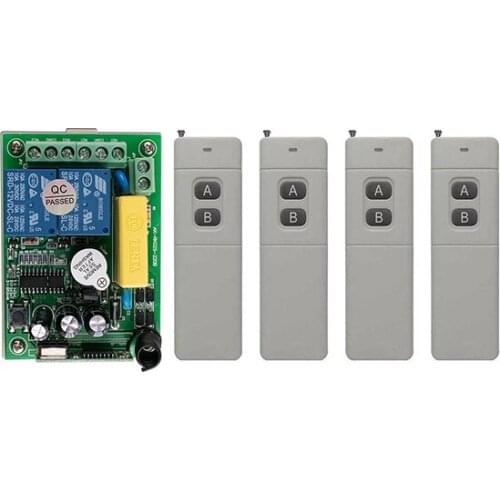 3000m Long Range Remote Control Switch AC220V 2CH 10A Relay Switch Transmitter&Receiver lamp/ window/Garage Doors
