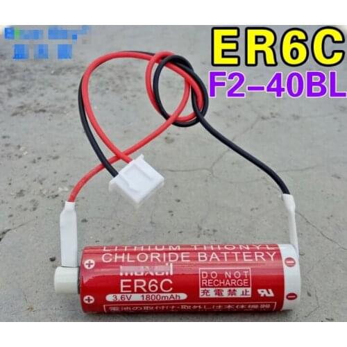 5PCS Brand new original F2-40BL ER6C 3.6V industrial control PLC lithium battery instead of ER6V ER6VC119A/B Genuine