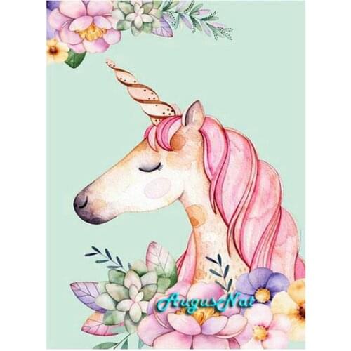 5d diy diamond painting full square unicorn wall art cartoon diamond dots animals home decor diamond drawing gemstone pasted art