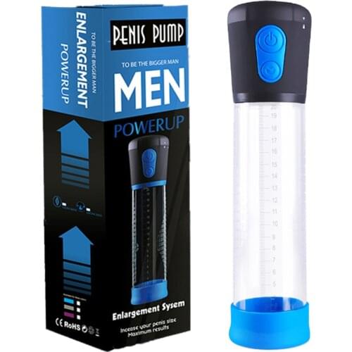8" Electric Penis Vacuum Pump Male Enhancement Extender Enlarger Penis Sleeves Sex Toys for Men
