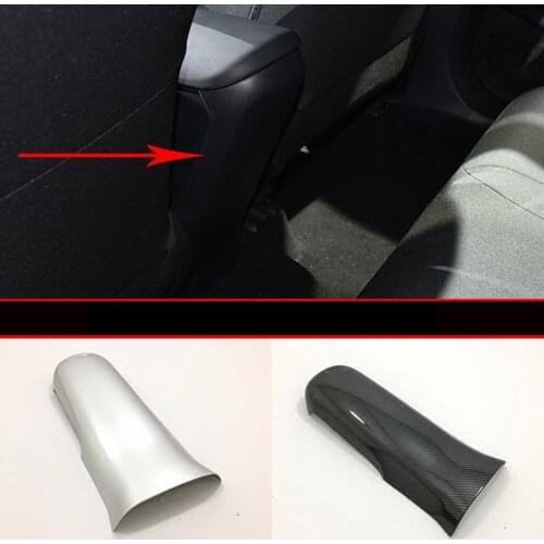 For Toyota C-HR CHR accessories Car Rear Armrest Panel Trim Cover Interior Mouldings Carbon fiber car styling 2017-2019