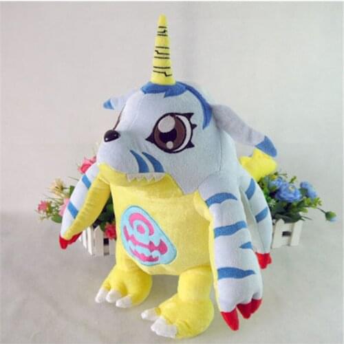 Anime Gabumon Plush Toys Digimon Adventure Ishida Yamato Pet Figure 45cm Tunomon Evolution Cosplay Doll Filling Pillow for Gift