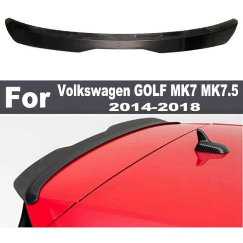 Car Rear Trunk Roof Spoiler Wing Lip for Volkswagen VW Golf7 MK7 7.5 GTI R 2014-2018 Rear Trunk Spoiler Wing Lip