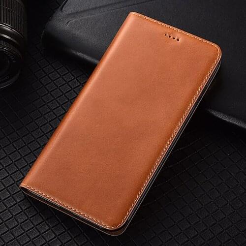 Luxury Genuine Leather Case For OPPO Realme C11 C12 C15 C20 C20A C21 C25 C25S Magnetic Flip Cover Wallet