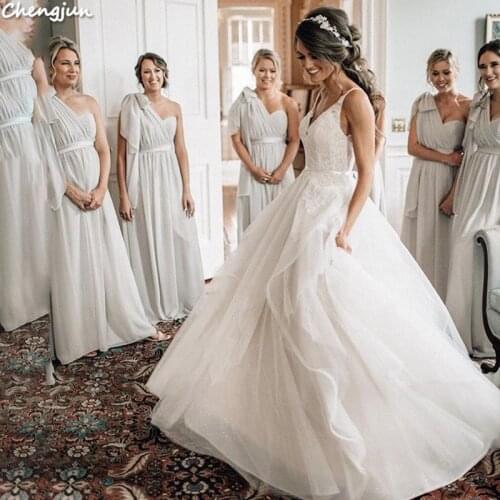 Chengjun Ladies Bohemian Guest Bridal Beach Wedding Dress