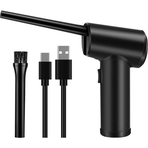 Electric Compressed Air Duster Canned Air Spray Blower Vacuum 2-in-1 for Computer Keyboard Electronics Cleaning Air Pump