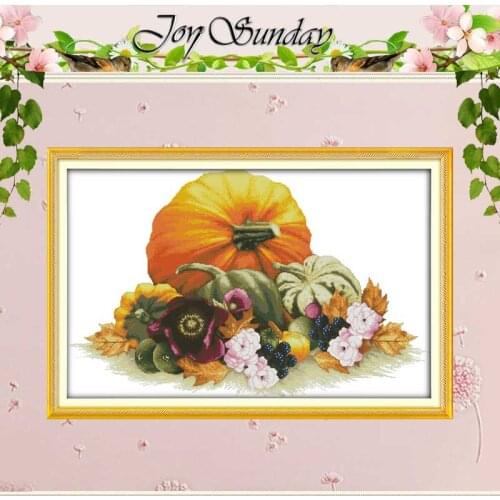 Pumpkin Painting Counted Cross Stitch 11CT 14CT Cross Stitch Set Wholesale DIY Cross-stitch Kit Embroidery Needlework